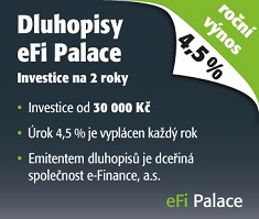 Banner dluhopisy eFi Palace